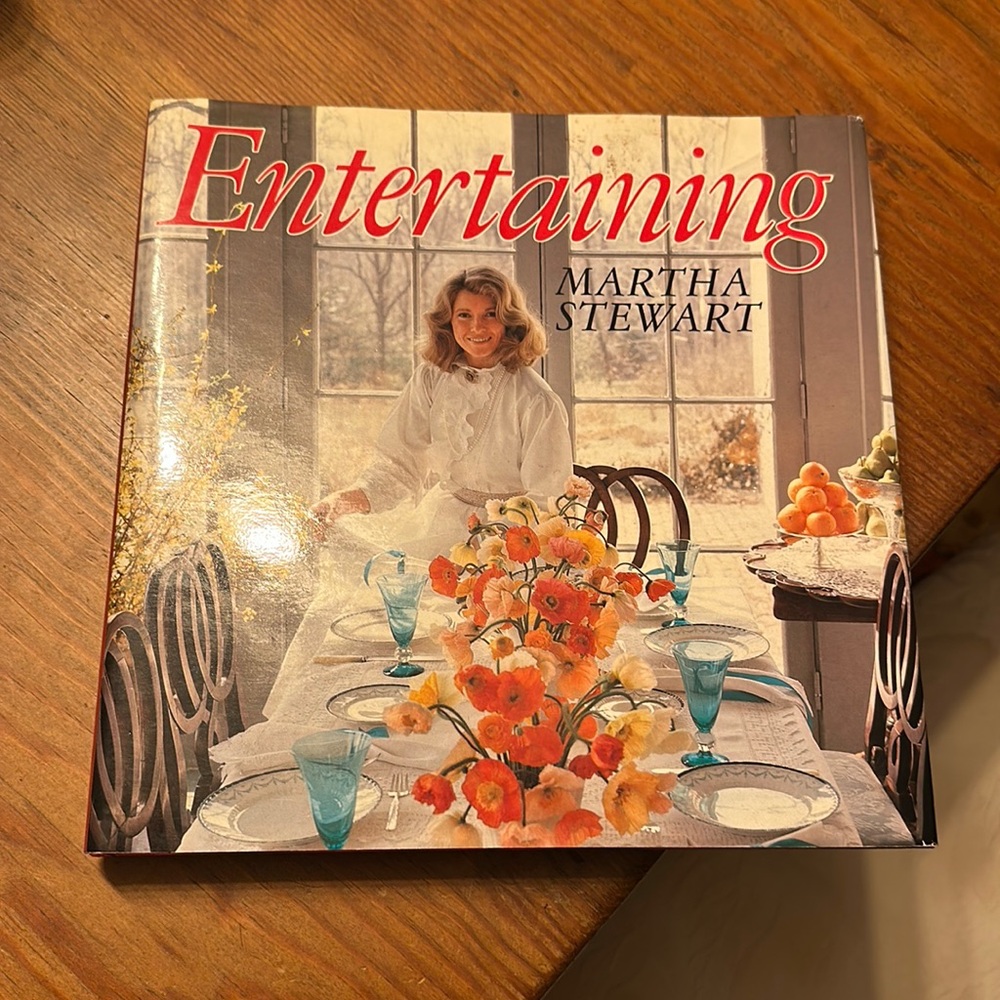 Rare first edition Entertaining by Martha Stewart